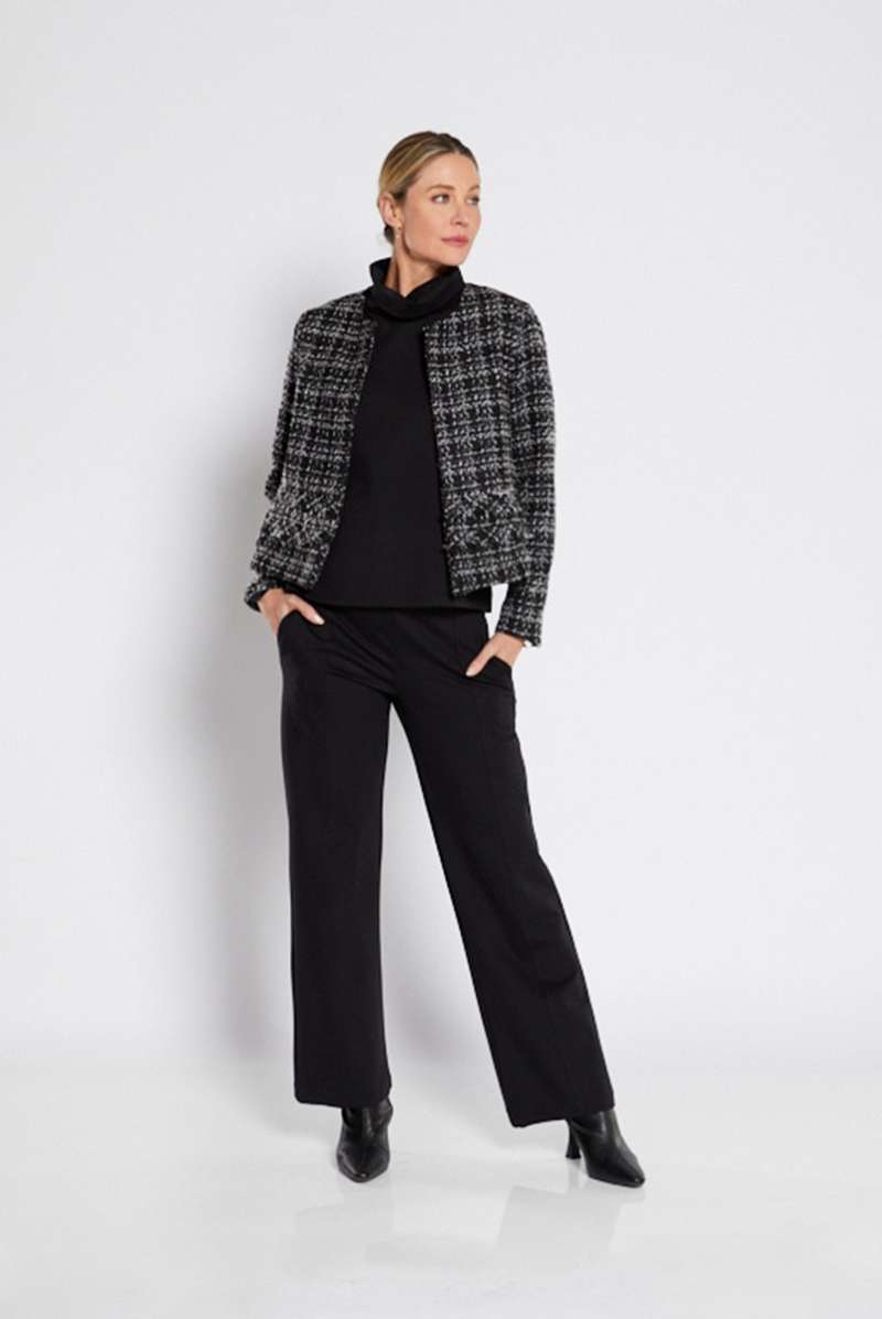 L/S Crop Jacket in Feature Check COCO.W25 by Philosophy