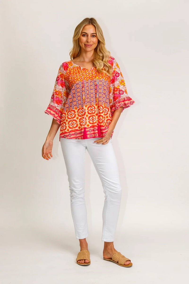 Lorne Top in Melon LULLORTOP by Lula Life