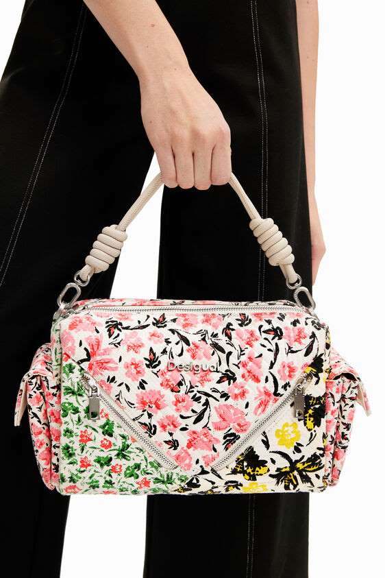 M Floral Canvas Bag in Beige Crude 24SAXA071008U by Desigual