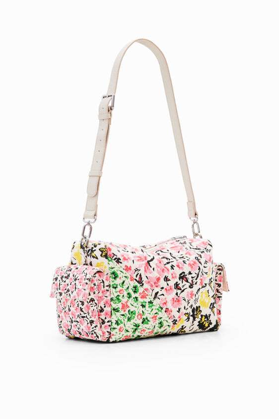 DESIGUAL M Floral Canvas Bag in Beige Crude 24SAXA071008U by Desigual in U
