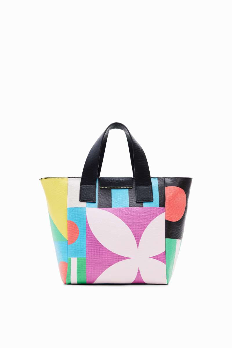 M Geometric Tote Bag in Tutti Fruti 24SAXP419019U by Desigual