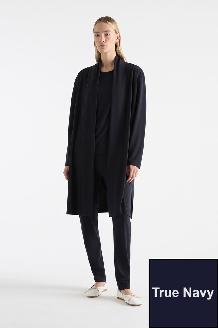 Mela Purdie Martini Coat in True Navy F007 4143 by MELA PURDIE in 6-XXS / True Navy