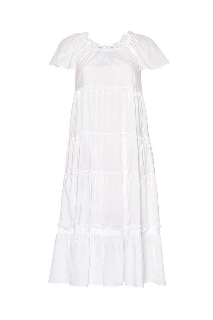 Matisse Midi Dress in White LS2550 by Loobie's Story in 8 / White