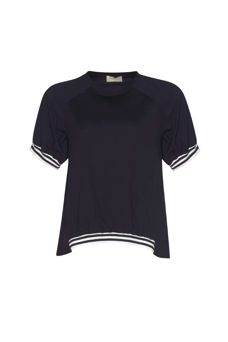 Mixed Media Tee in Navy MS1374 by Madly Sweetly