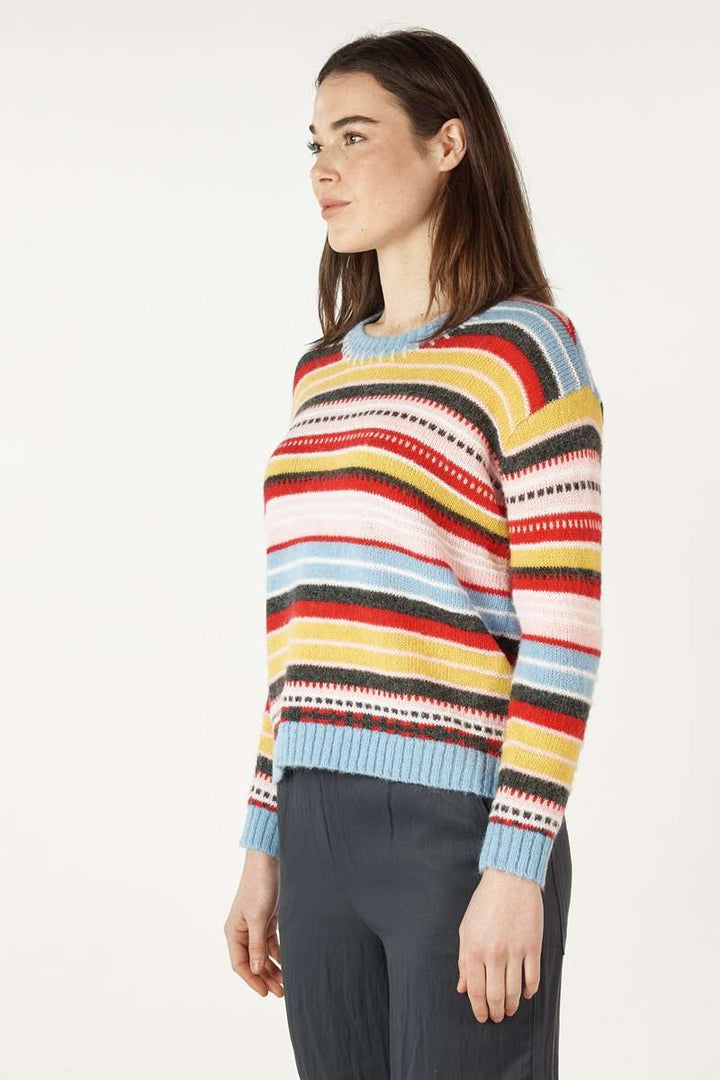 Mohair Stripe ASSORTED COLOURS ZP7108 by Zaket & Plover in XS / Multicolor