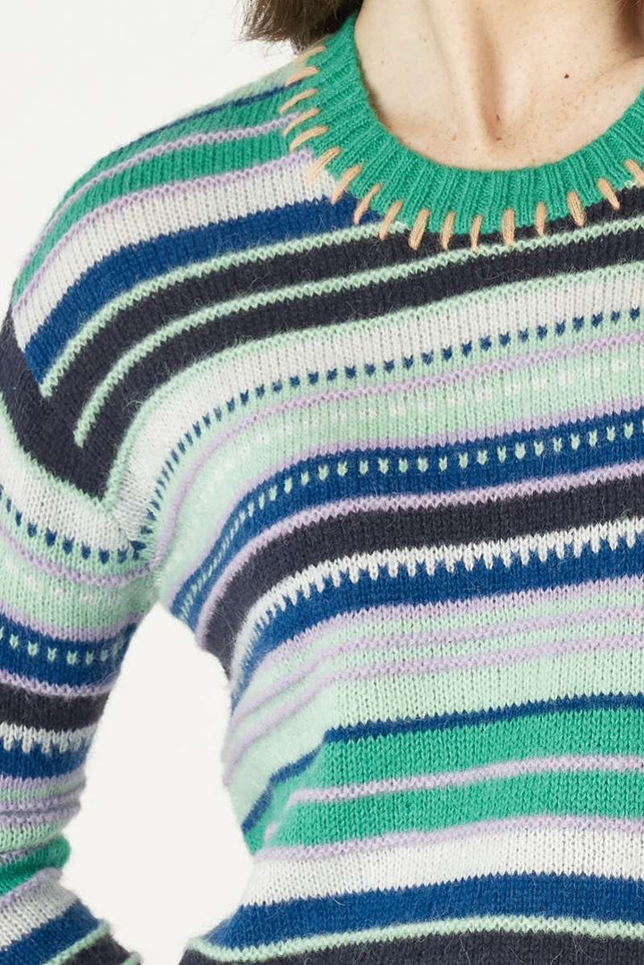 Mohair Stripe ASSORTED COLOURS ZP7108 by Zaket & Plover in XS / Multicolor