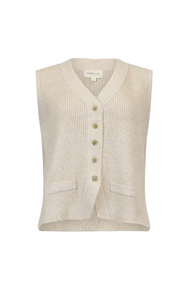 Navigator Vest in Vanilla MSK2505 by Madly Sweetly in S / Vanilla