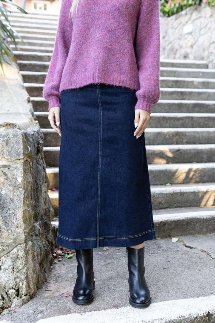 Nevada Skirt HW25305 by Humidity Lifestyle in 8 / Dark Blue