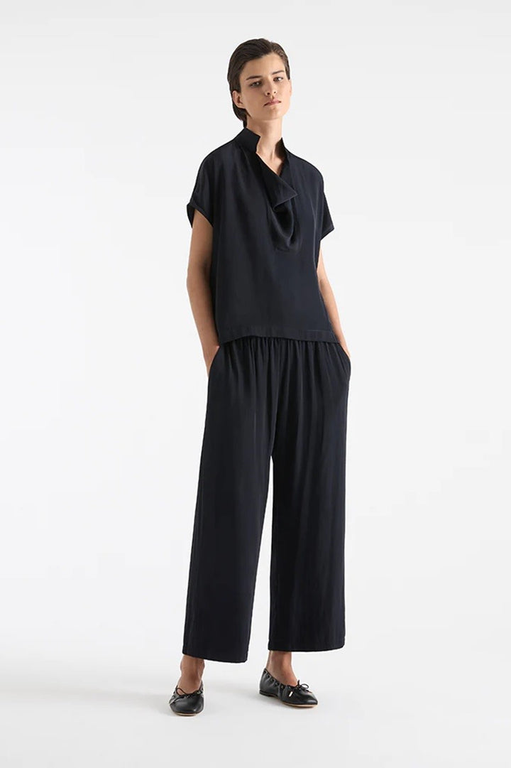 Pace Pant F67 1740 in Black, White, Navy & Orient by Mela Purdie in Black / 20