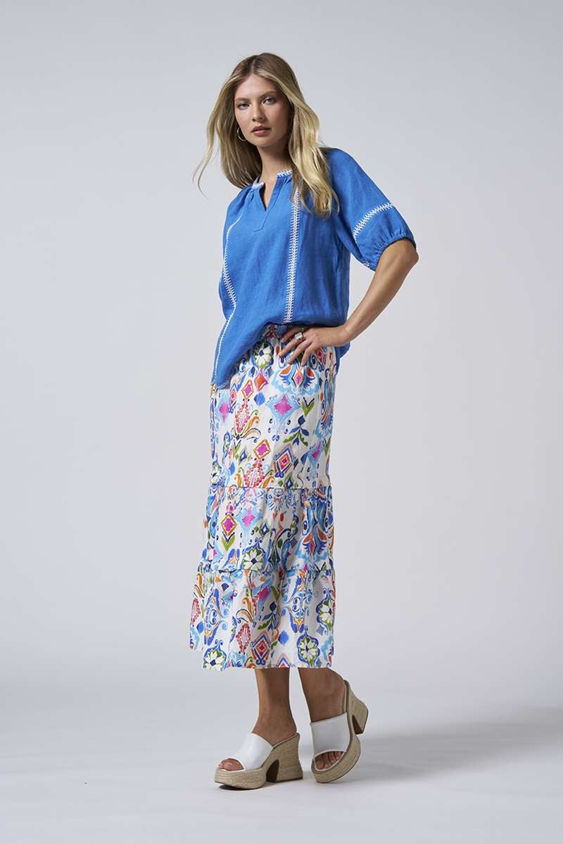 Pascale Skirt in Multi LS2817 by Loobie's Story
