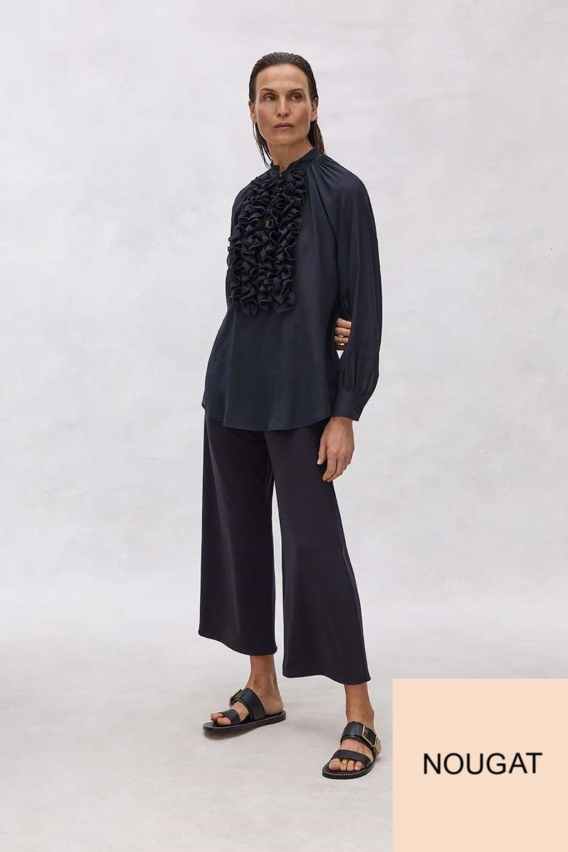 Praline Blouse in Nougat F605 8473 by Mela Purdie
