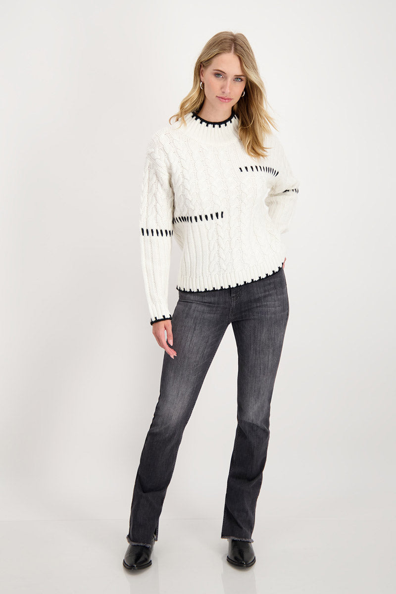 Pullover 807464MNR in Off White by Monari