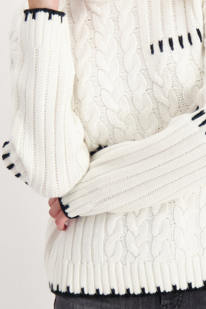 Pullover 807464MNR in Off White by Monari in 46