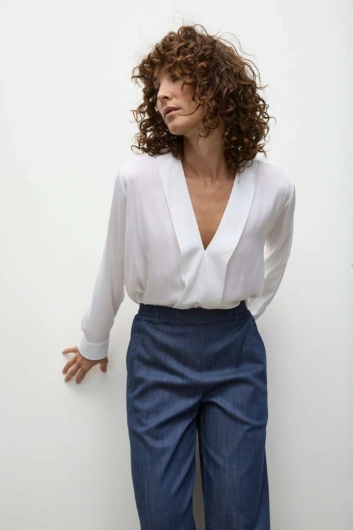 Mela Purdie Ribbon Edge Shirt in Carbon F67 8627 by MELA PURDIE in 6 / Carbon