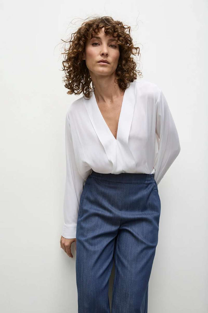 Mela Purdie Ribbon Edge Shirt in Carbon F67 8627 by MELA PURDIE in 6 / Carbon