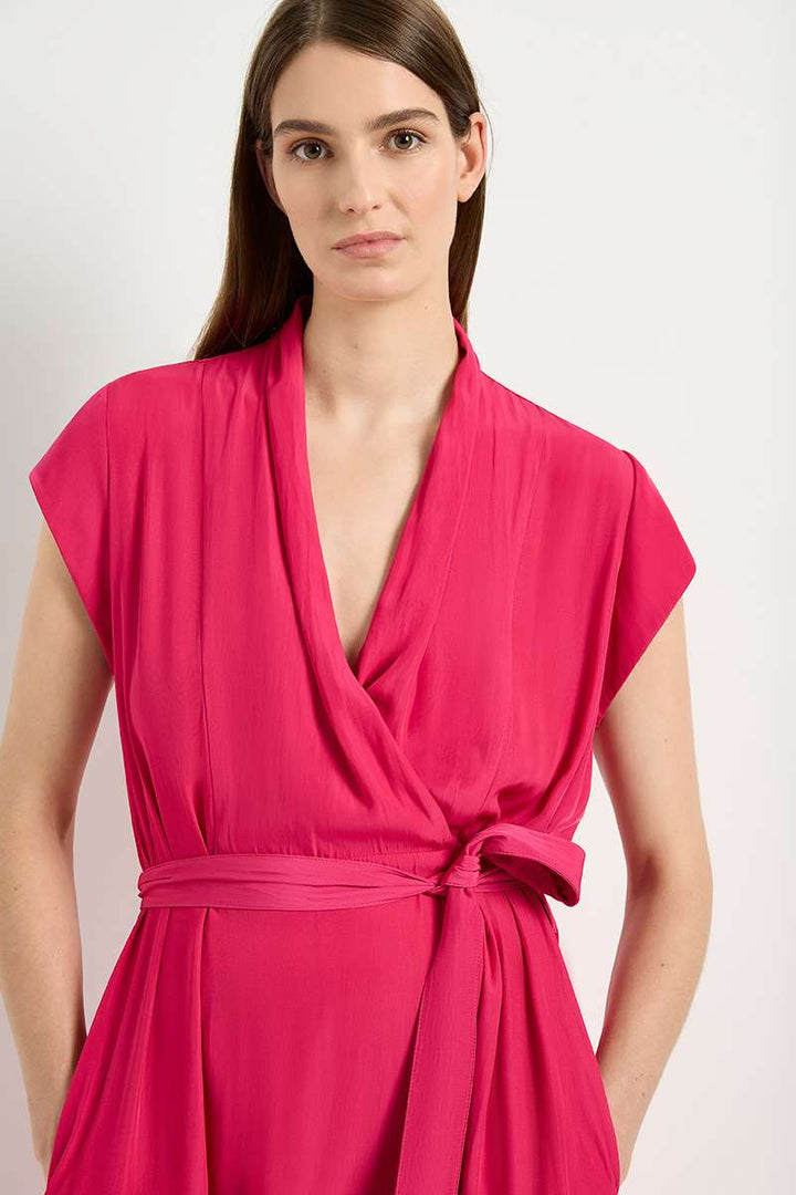 Mela Purdie Roll Front Dress in Cerise F67 3286 by MELA PURDIE in 6-XXS / Cerise