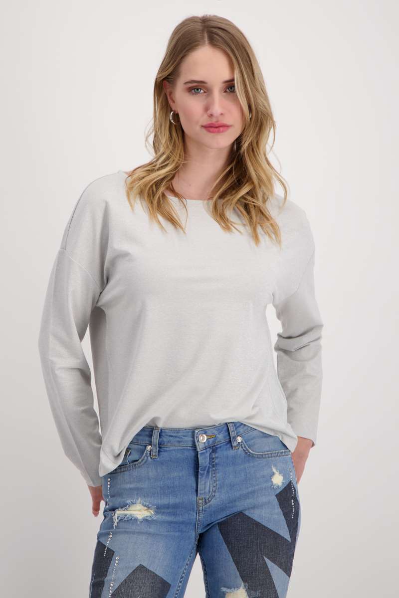 Round Neck T-Shirt 408217MNR in Cloudy Grey by Monari