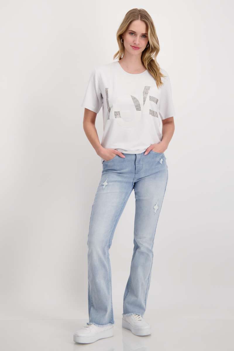 Round Neck T-Shirt 408542MNR in Cloudy Grey by Monari