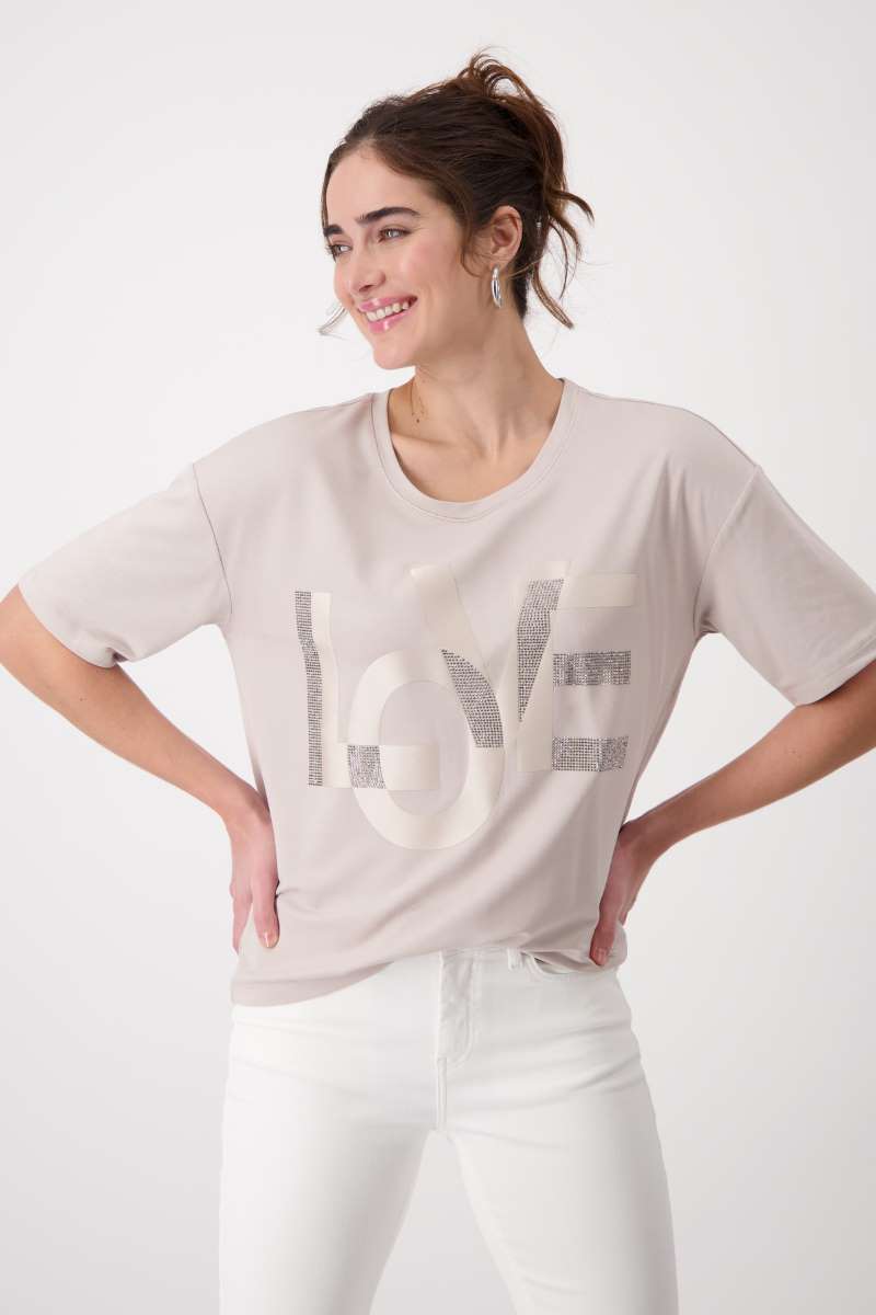 Round Neck T-Shirt 408542MNR in Hazel by Monari