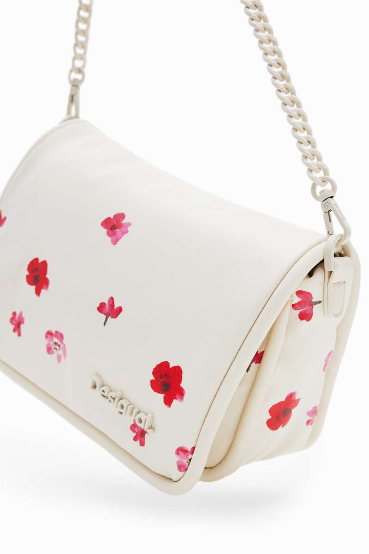 DESIGUAL S Padded Floral Crossbody Bag in Raw 24SAXP771001U by Desigual in U