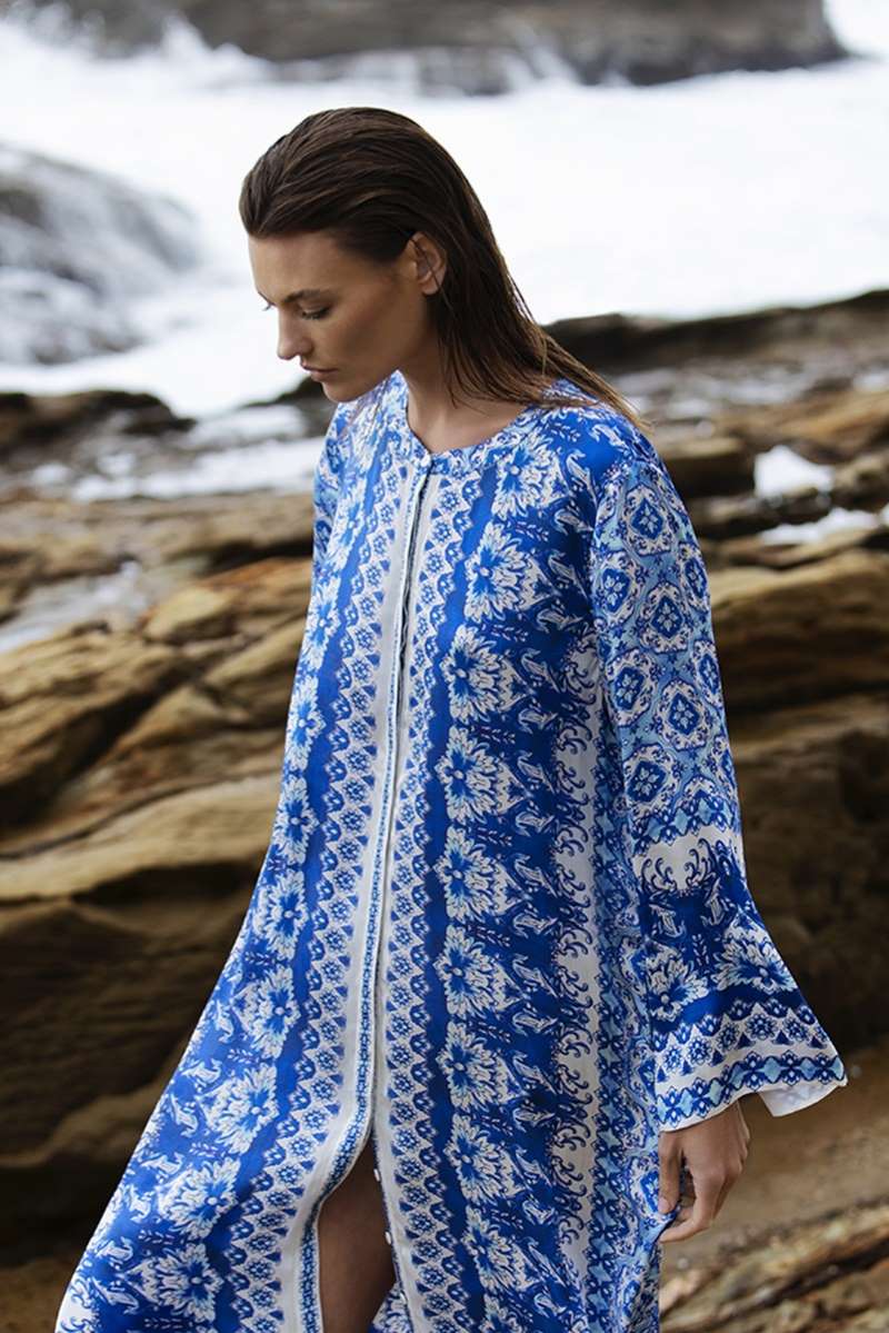 Sani Maxi Dress Kasbah in Royal S24-04408-7043 by One Season