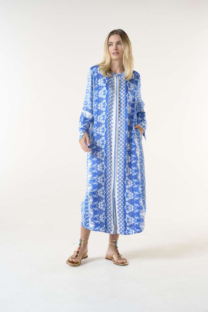 Sani Maxi Dress Kasbah in Royal S24-04408-7043 by One Season in S