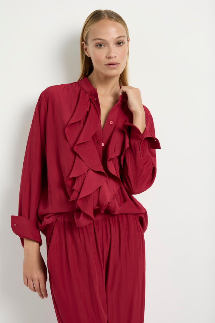 Mela Purdie Savoy Pant in Chilli F67 1850 by MELA PURDIE in 8-XS / Chilli