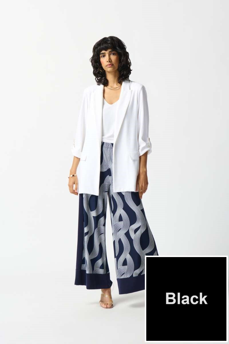 Joseph Ribkoff Black Silky Knit Straight Skirt Style 231168 main image 0