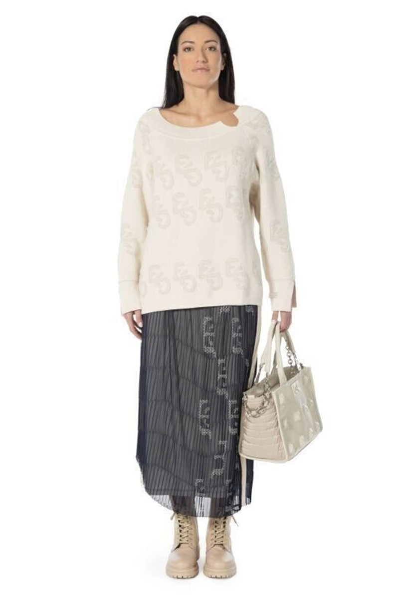 Skirt in Oboe (Blue) EJW233003704 by Elisa Cavaletti