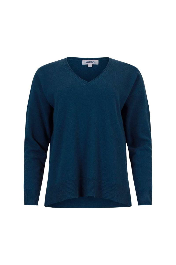 Spencer 100% Cashmere Sweater LSK2530 by Loobie's Story in XS / Black