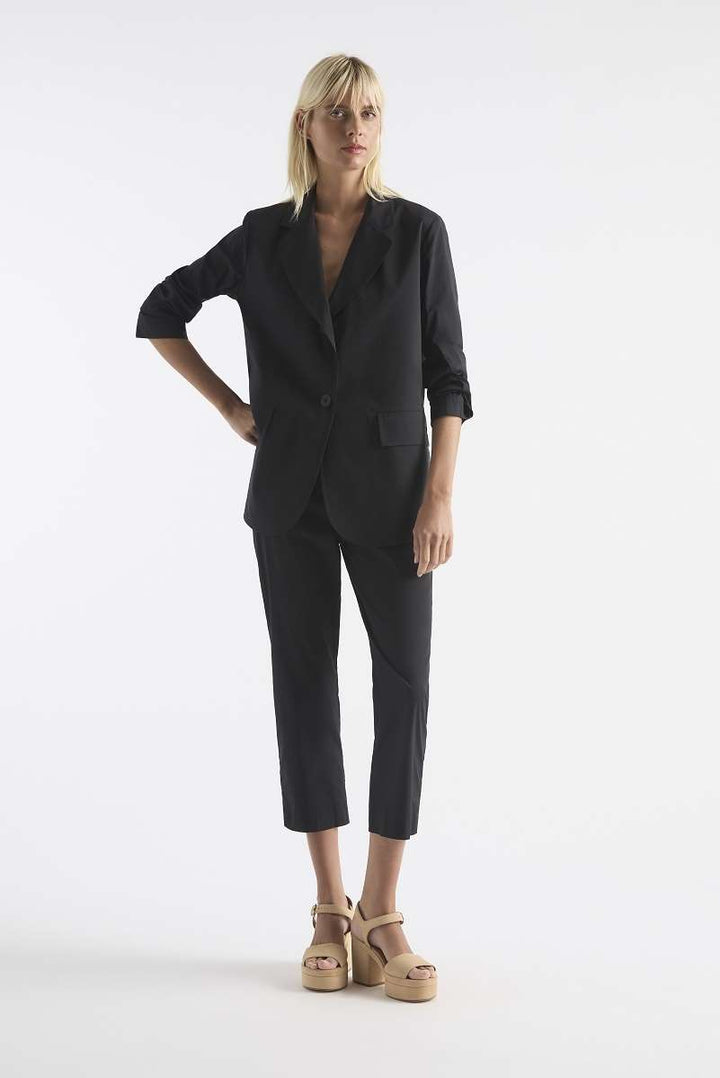 Stretch Blazer in Black F65 4129 by Mela Purdie in 18-2X / Black