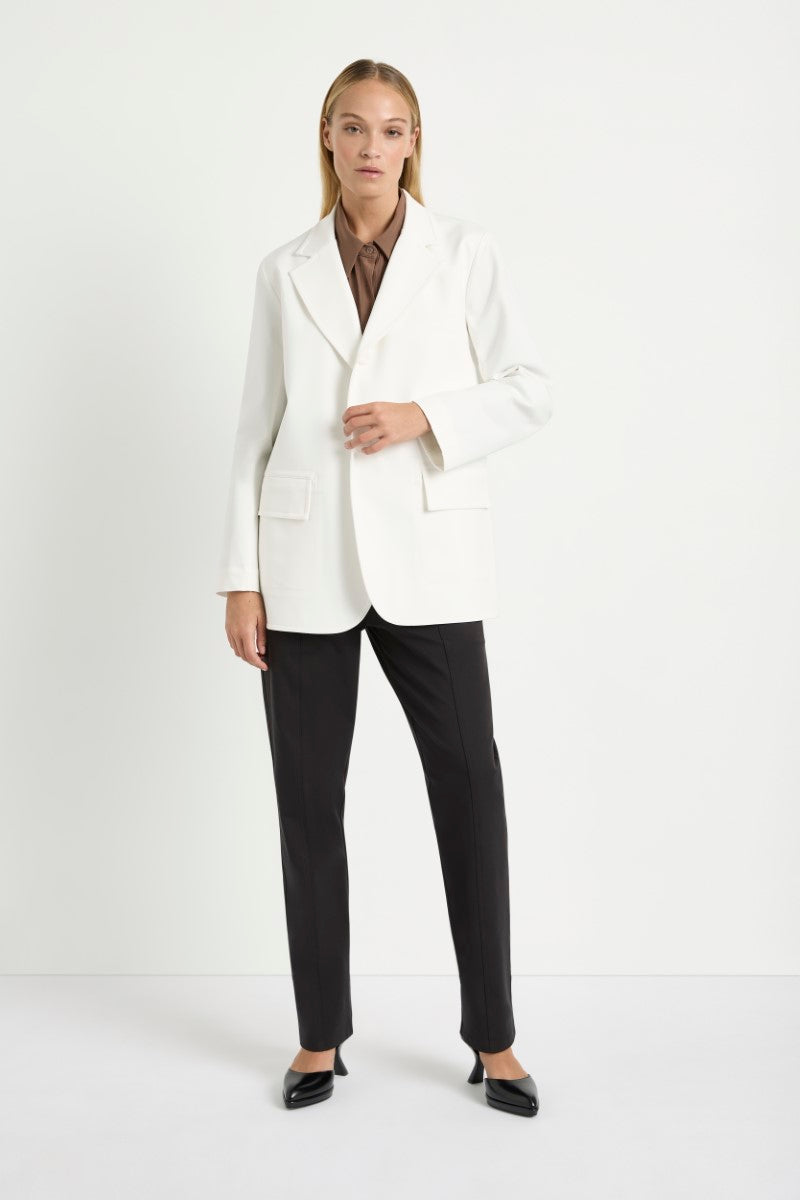 Stretch Blazer in Ivory F414 4129 by MELA PURDIE