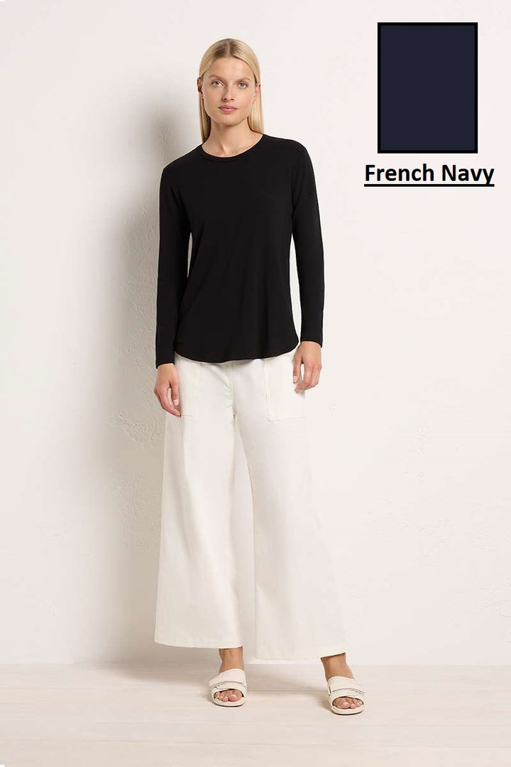 Studio Top in French Navy F01 8086 by Mela Purdie in 6-XXS / French Navy