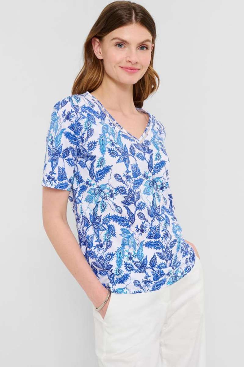 Style Cora in Blue and White 34-4218/99 by Brax
