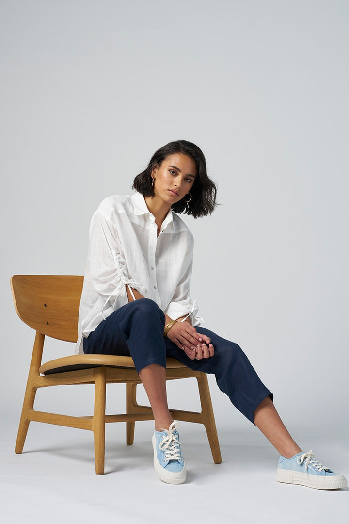 Sunshine Pant in Navy MS1431 by Madly Sweetly in 8 / Navy