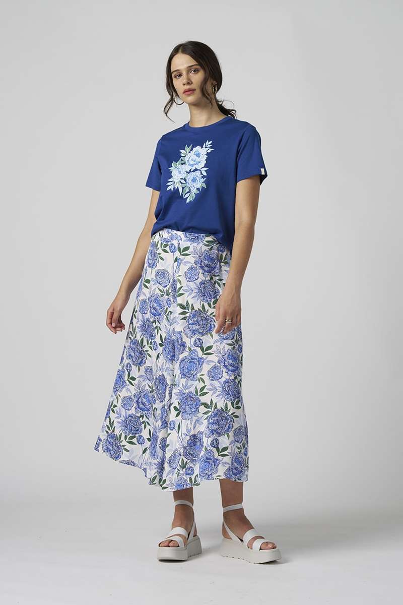 Sweet Tee in Cobalt Rose MS1390 by Madly Sweetly