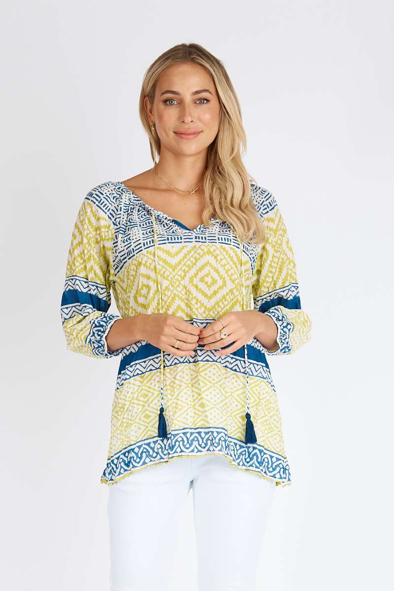 Teagan Top in Ocean LULTEATOP by Lula Life