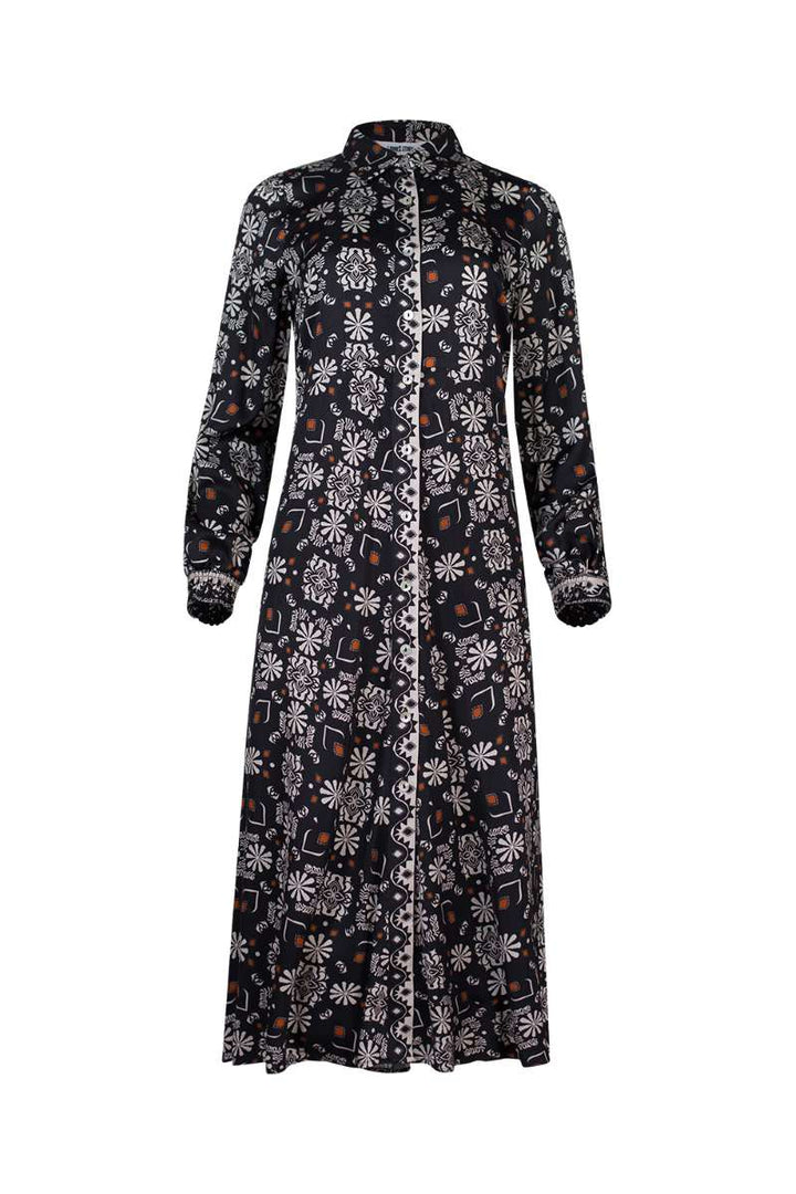 Theodora Dress in Black Multi LS2908 by Loobie's Story in 8 / Black Multi