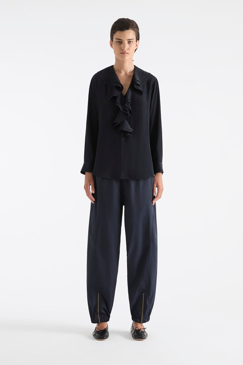 Wave Blouse in Black F67 8414 by MELA PURDIE