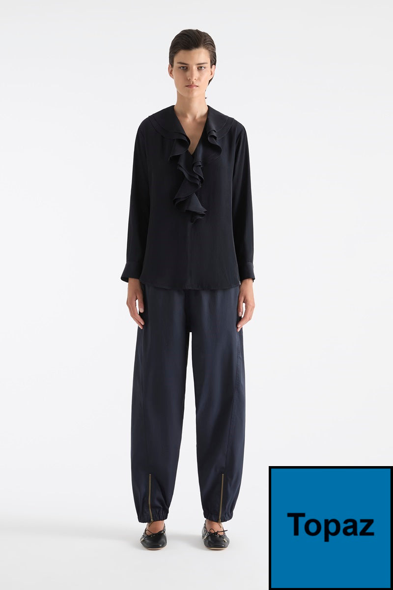 Wave Blouse in Topaz F67 8414 by MELA PURDIE