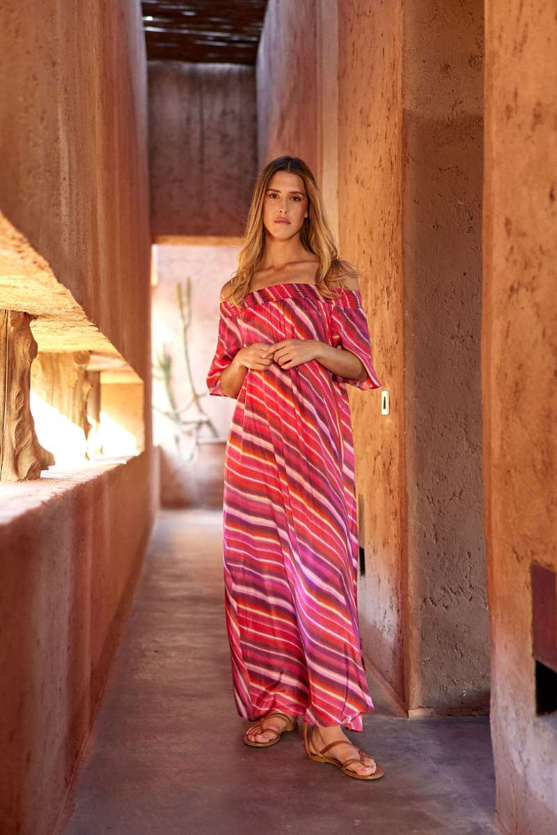 Woven Dress in Pink RAYANLW by Lauren Vidal