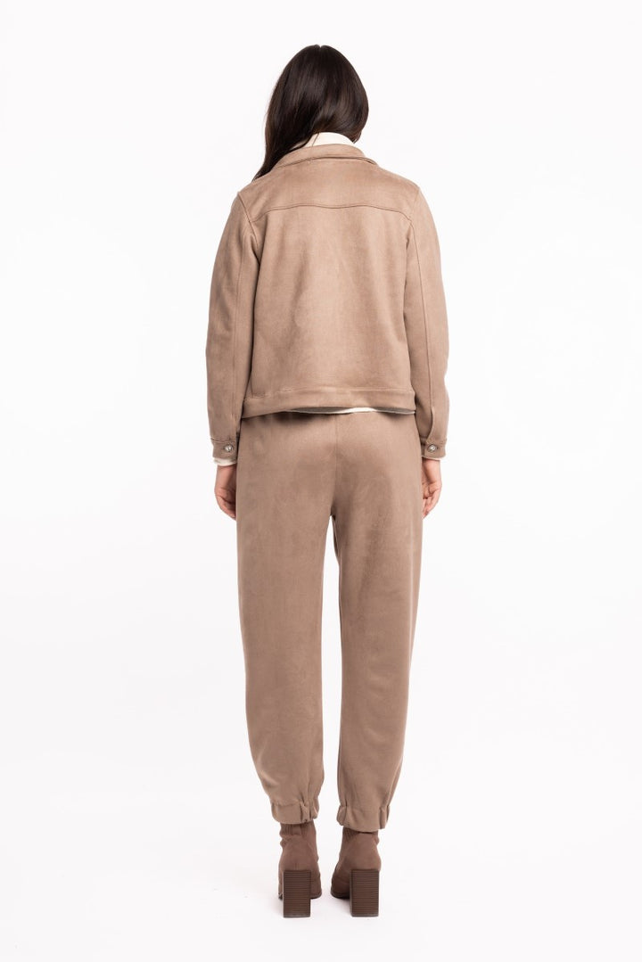 Woven L/S Blazer in Choco 26/5578T by M Made in Italy in XS / Choco