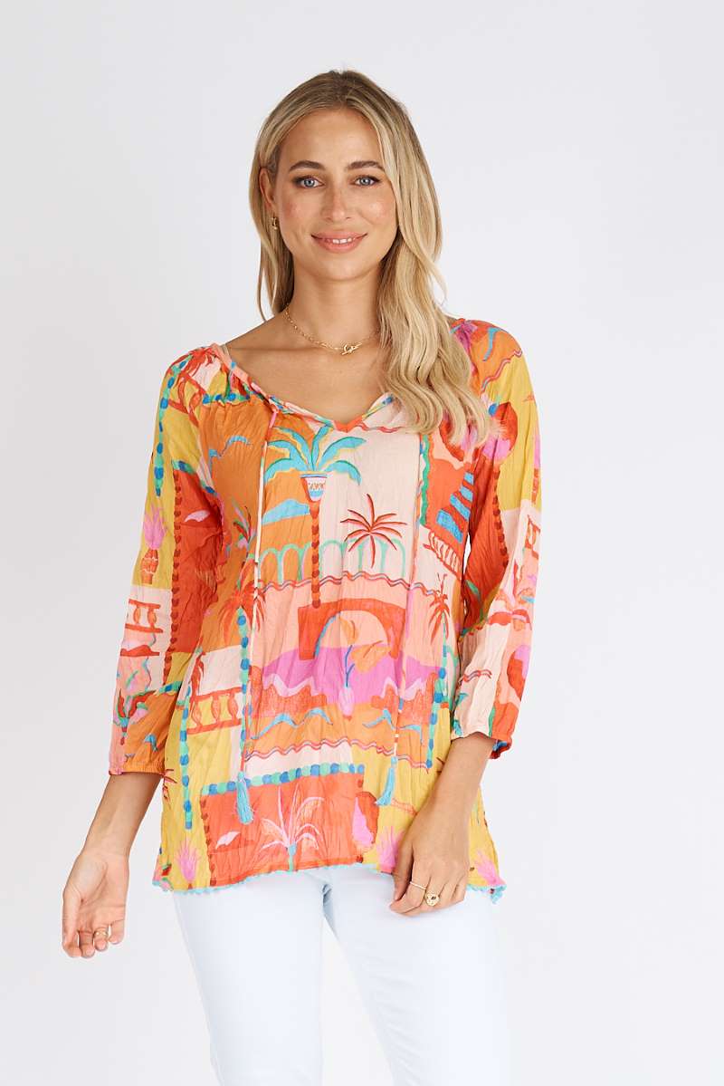Zanzibar Top in Sunset LULZANTOP by Lula Life