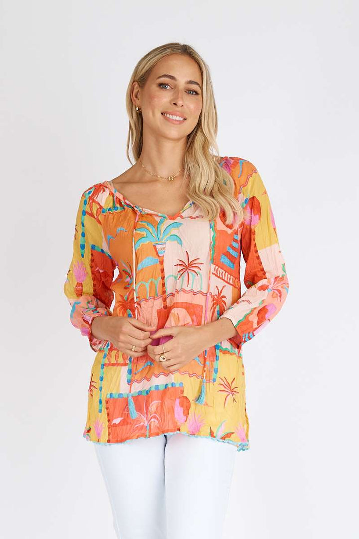 Zanzibar Top in Sunset LULZANTOP by Lula Life in XXS / Sunset