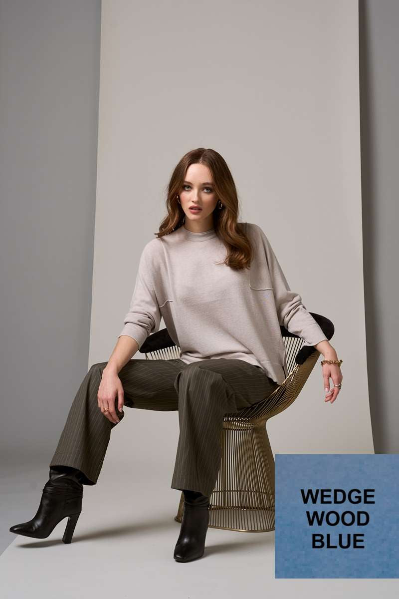 Zara Sweater in Wedgewood Blue LSK2511 by Loobie's Story