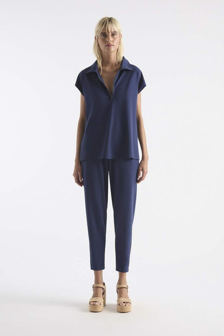Zip Front Shell in Sapphire F007 8329 by Mela Purdie in 6-XXS / Sapphire