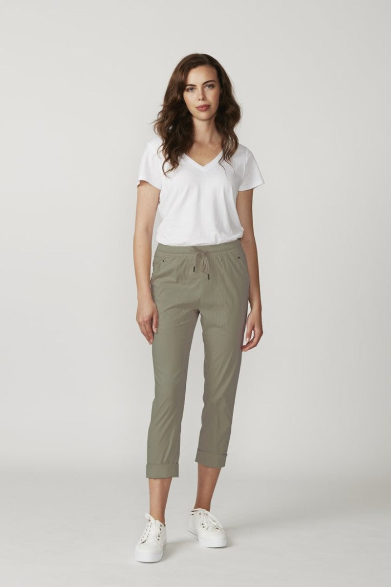 LTL. Port 7/8 Pant in Sage NLA2743F by Lania the Label