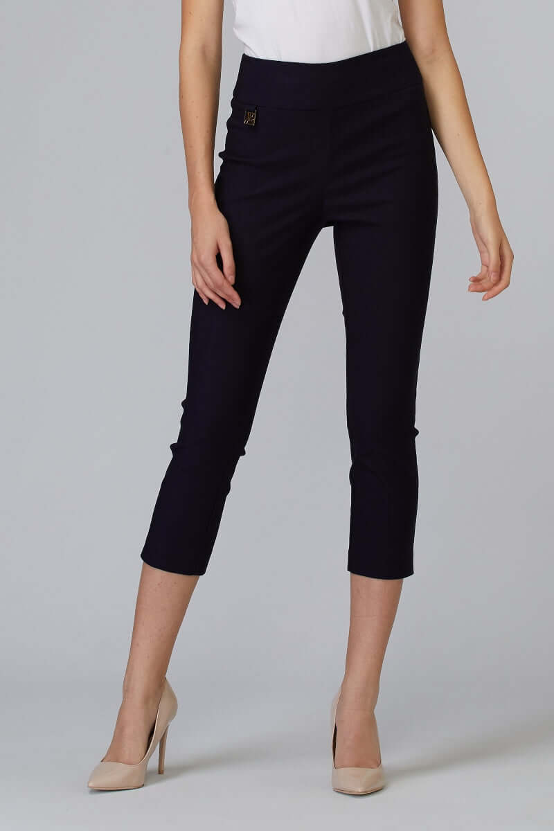 3/4 Pant in Black, White & Navy 201536 by Joseph Ribkoff Sizes