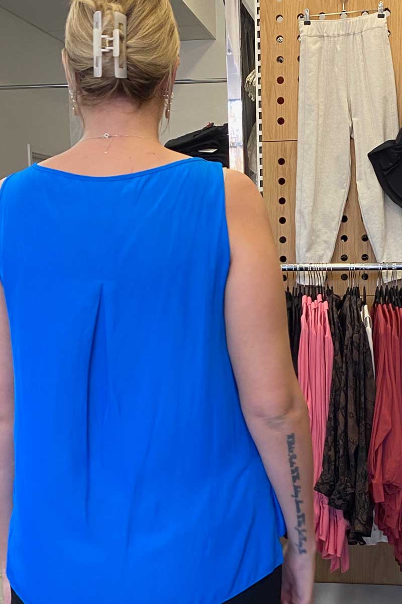 Audrey Tank - Ozone, Cognac F67 2703 by Mela Purdie