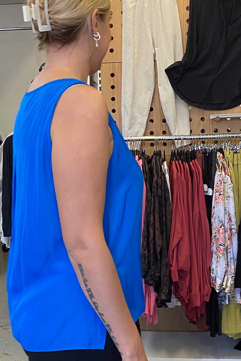 Audrey Tank - Ozone, Cognac F67 2703 by Mela Purdie